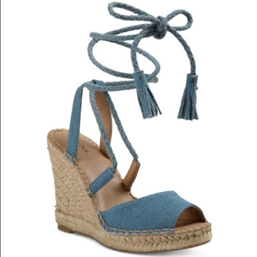 Light DenimWedge Espadrilles